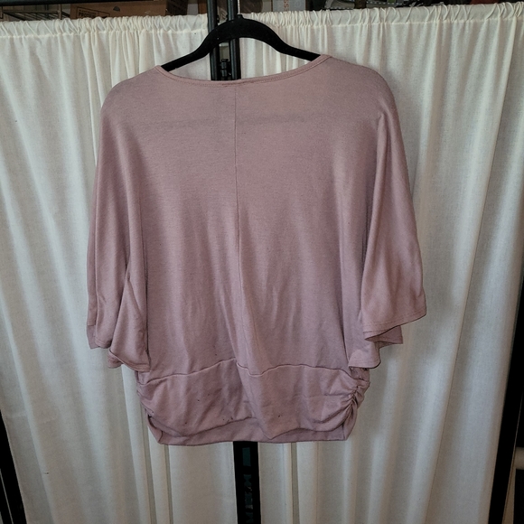 Women's pink and black design shirt/blouse, fair condition - Picture 4 of 7